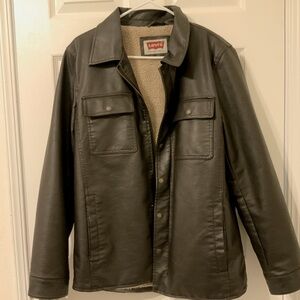 Levi’s faux leather jacket MENS small